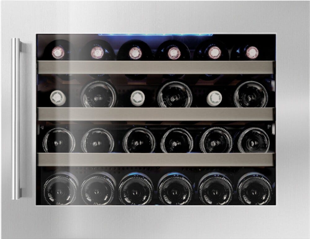 IP Industrie JG 22-6 AX EASY Cantina vini da incasso cm. 56 h. 44 - 22 bottiglie - inox