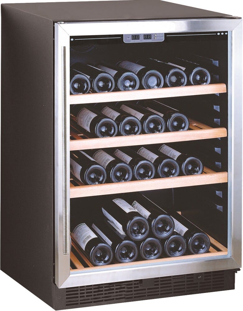 IP Industrie JG 45-6 AX Easy Cantina vini a libera installazione cm. 60 h. 82 - 45 bottiglie - inox
