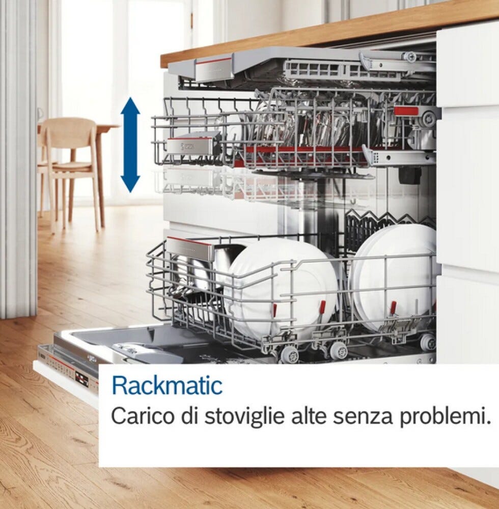 Bosch SMV6ZCX10E 6 Lavastoviglie integrata totale cm. 60 - 14 coperti