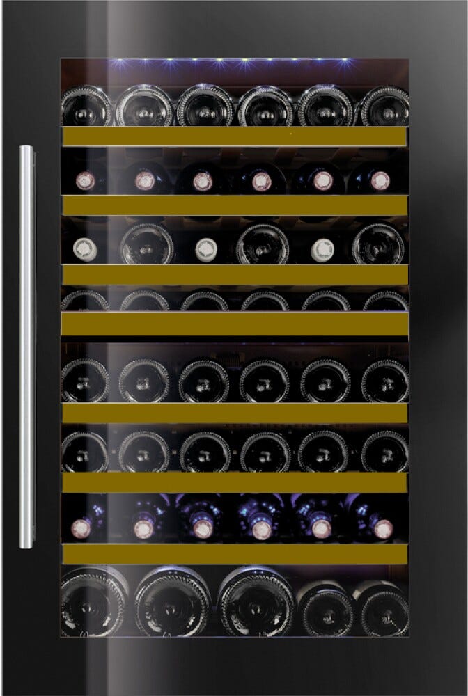 IP Industrie JG 48-6 AV Easy Cantina vini da incasso cm. 56 h. 87 - 46 bottiglie - nero