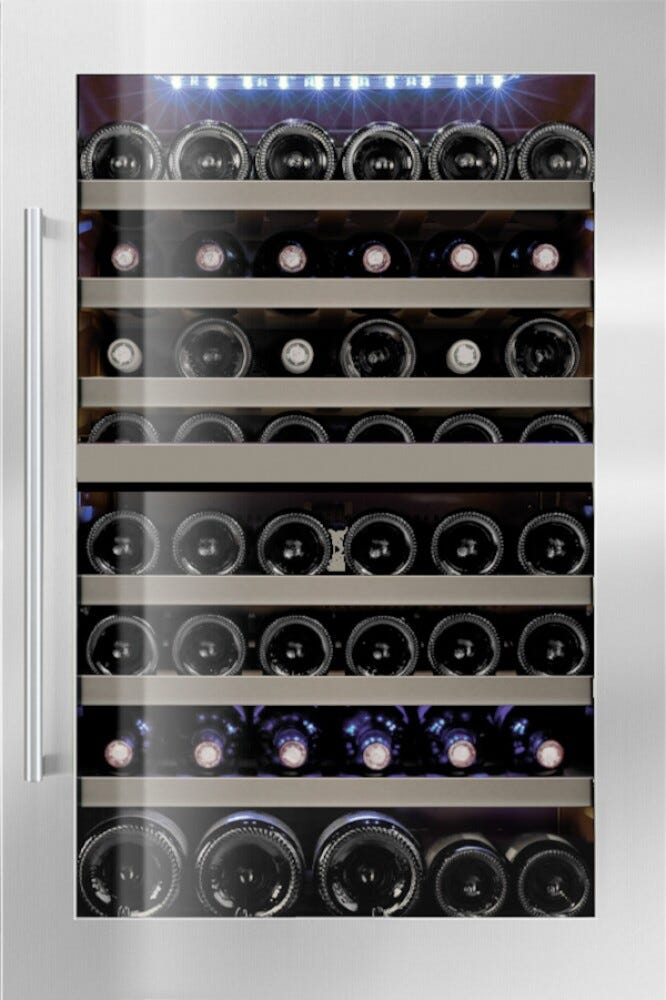 IP Industrie JG 48-6 AX Easy Cantina vini da incasso cm. 56 h. 87 - 46 bottiglie - inox