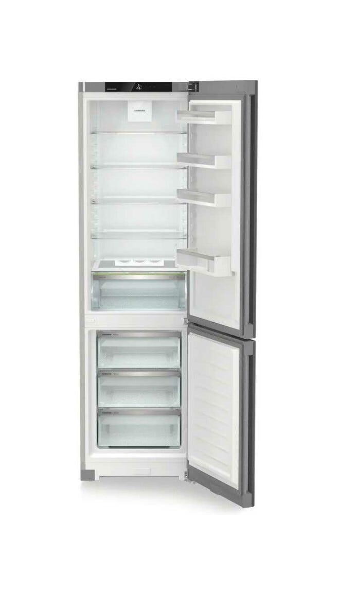 Liebherr CNSDC 5703 PURE Frigorifero con congelatore a libera installazione - cm. 60 h. 202 - lt. 371 - argento
