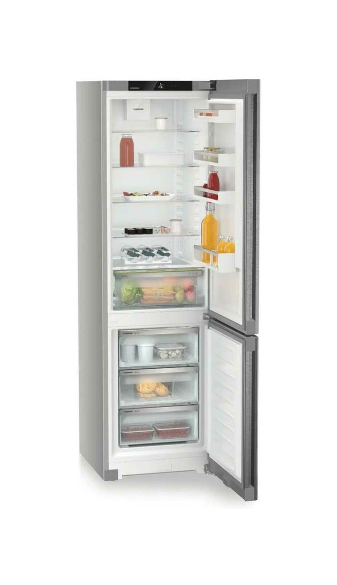 Liebherr CNSDC 5703 PURE Frigorifero con congelatore a libera installazione - cm. 60 h. 202 - lt. 371 - argento