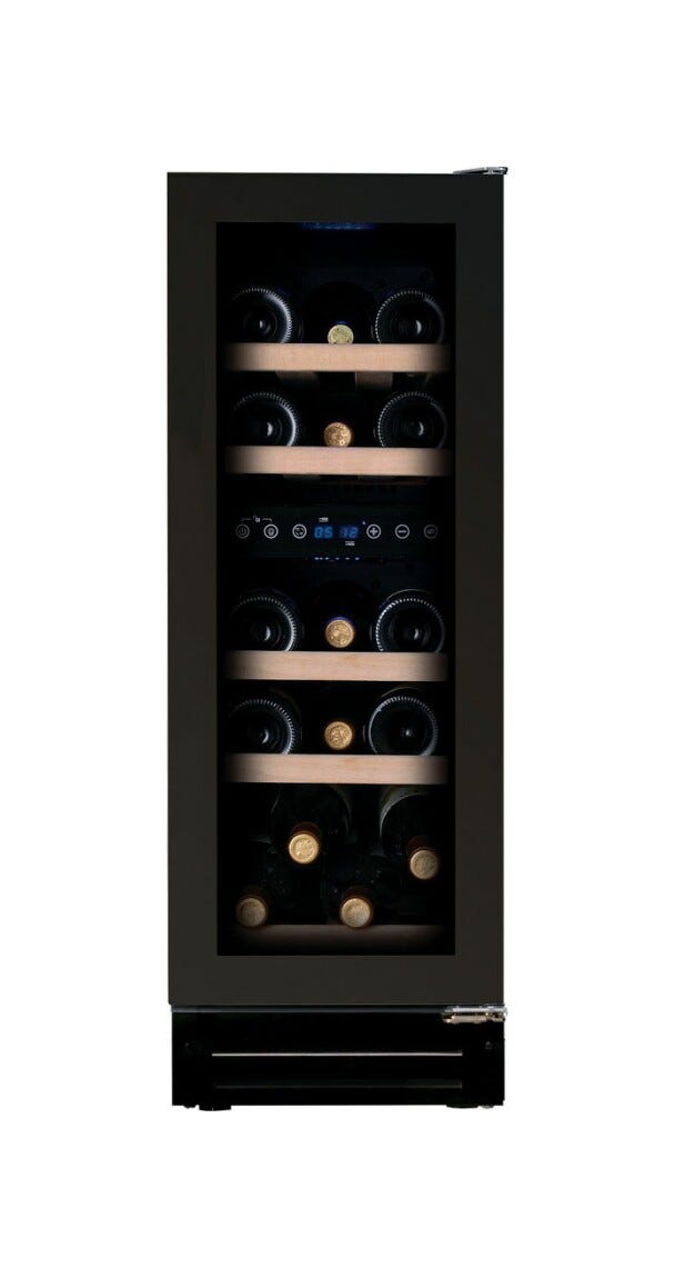 Dunavox DAUF-17.58DBH FLOW-17H Cantina vini da incasso cm. 30 - 17 bottiglie - nero