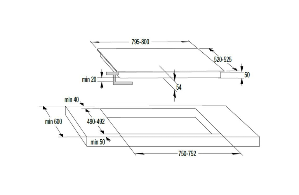 Hisense I8455C Piano cottura a induzione cm.80 - vetroceramica nero