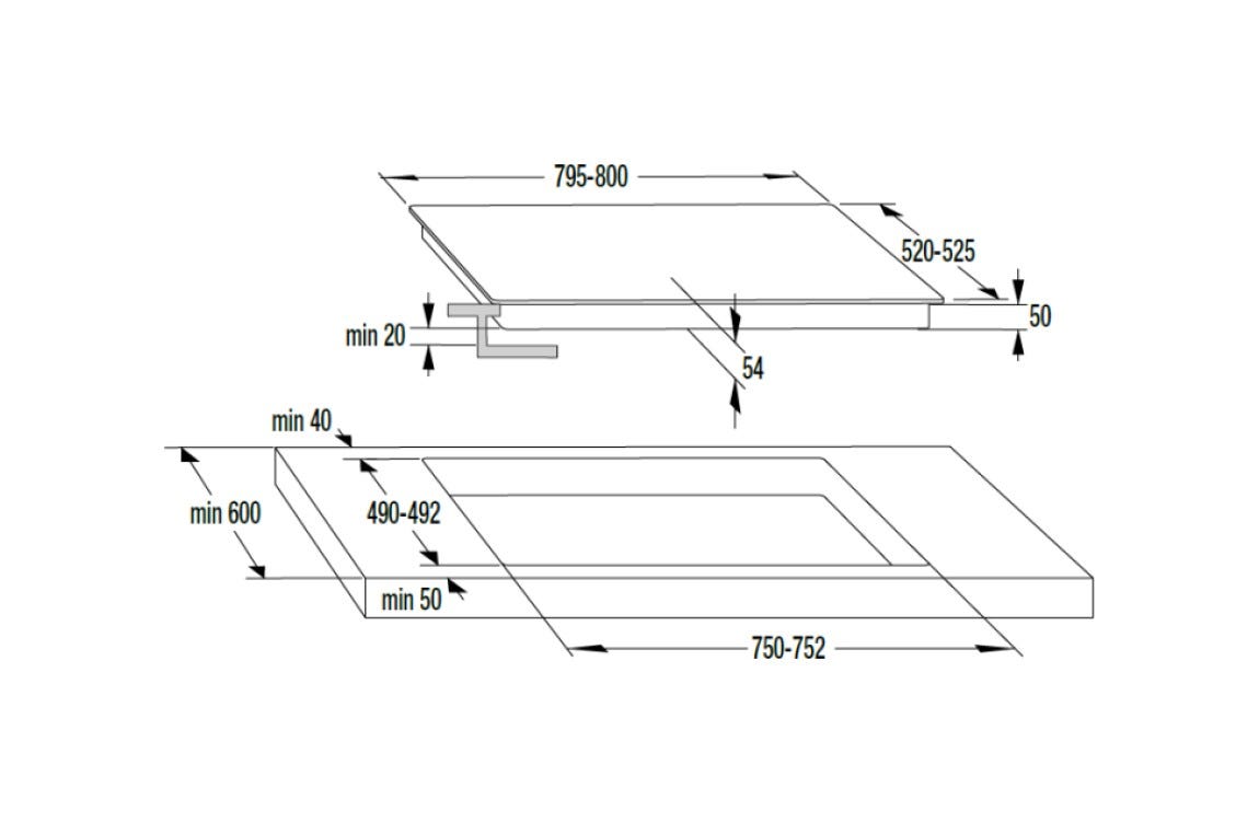 Hisense I8455C Piano cottura a induzione cm.80 - vetroceramica nero
