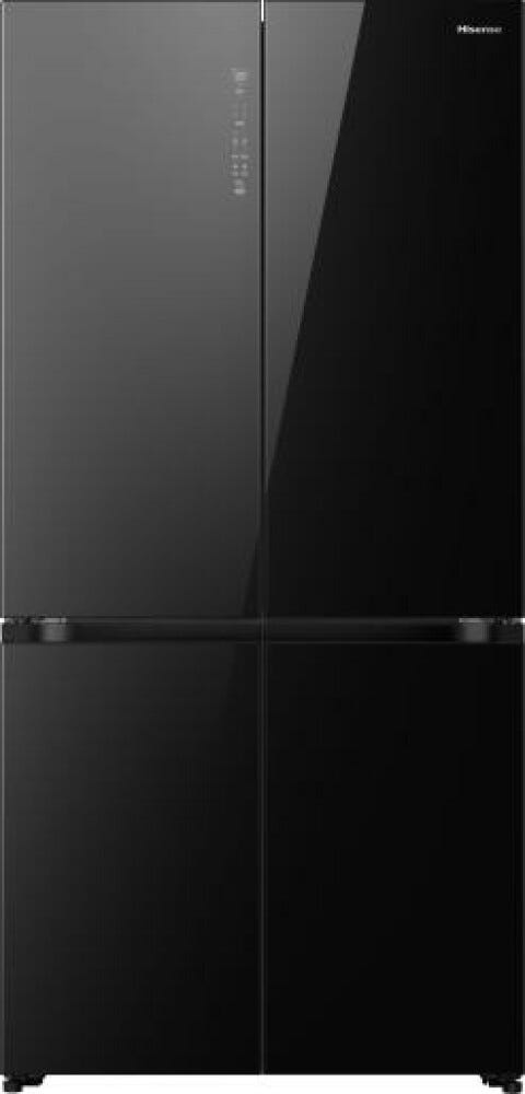 Hisense RQ768N4GBE Frigorifero con congelatore side by side - cm.91 h.190 - lt. 591 - Black Glass