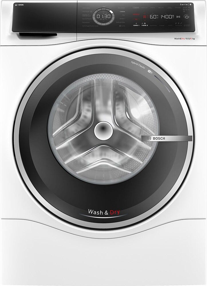 Bosch WNC254A0IT 8 Lavasciuga cm. 60 - lavaggio 10.5 kg - asciugatura 6 kg - bianco