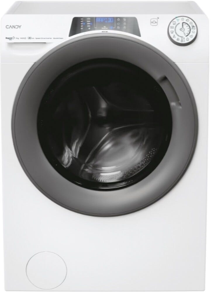 Candy RP 496BWMR9/1-S Rapidò PRO Lavatrice cm. 60 - capacità 9 kg - bianco