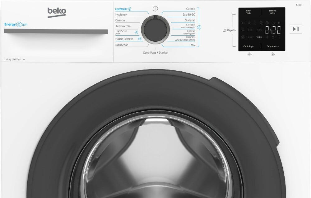Beko BMWU3941A b300 Lavatrice cm. 60 - capacità 9 kg - bianco