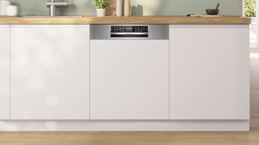 Bosch SMI6ECS12E Serie 6 Lavastoviglie integrata parziale cm. 60 - 14 coperti - frontalino inox spazzolato