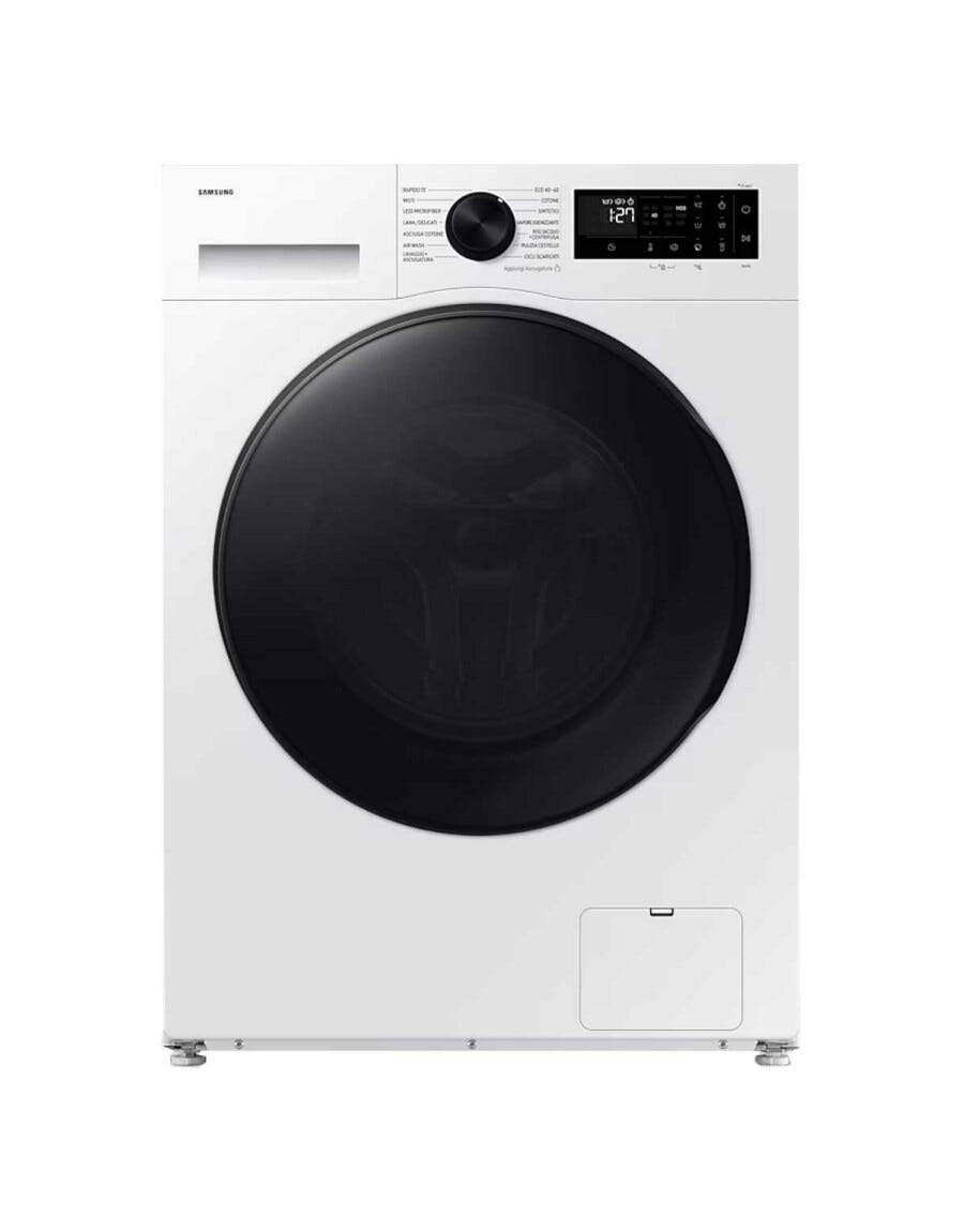 Samsung WD90DG5B15BEET Crystal Clean Lavasciuga cm. 60 - lavaggio 9 kg - asciugatura 6 kg - bianco/nero