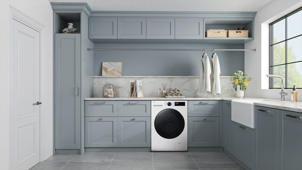 Samsung WD90DG5B15BEET Crystal Clean Lavasciuga cm. 60 - lavaggio 9 kg - asciugatura 6 kg - bianco/nero