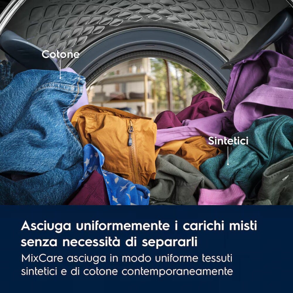 Electrolux EW6HBG28G Serie 600 GentleCare Asciugatrice cm. 60 - capacità 8 kg - bianco