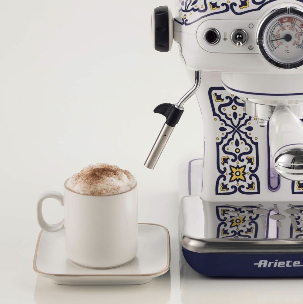 Ariete 1389/1C Capri Macchina per caffè espresso - bianco/blu