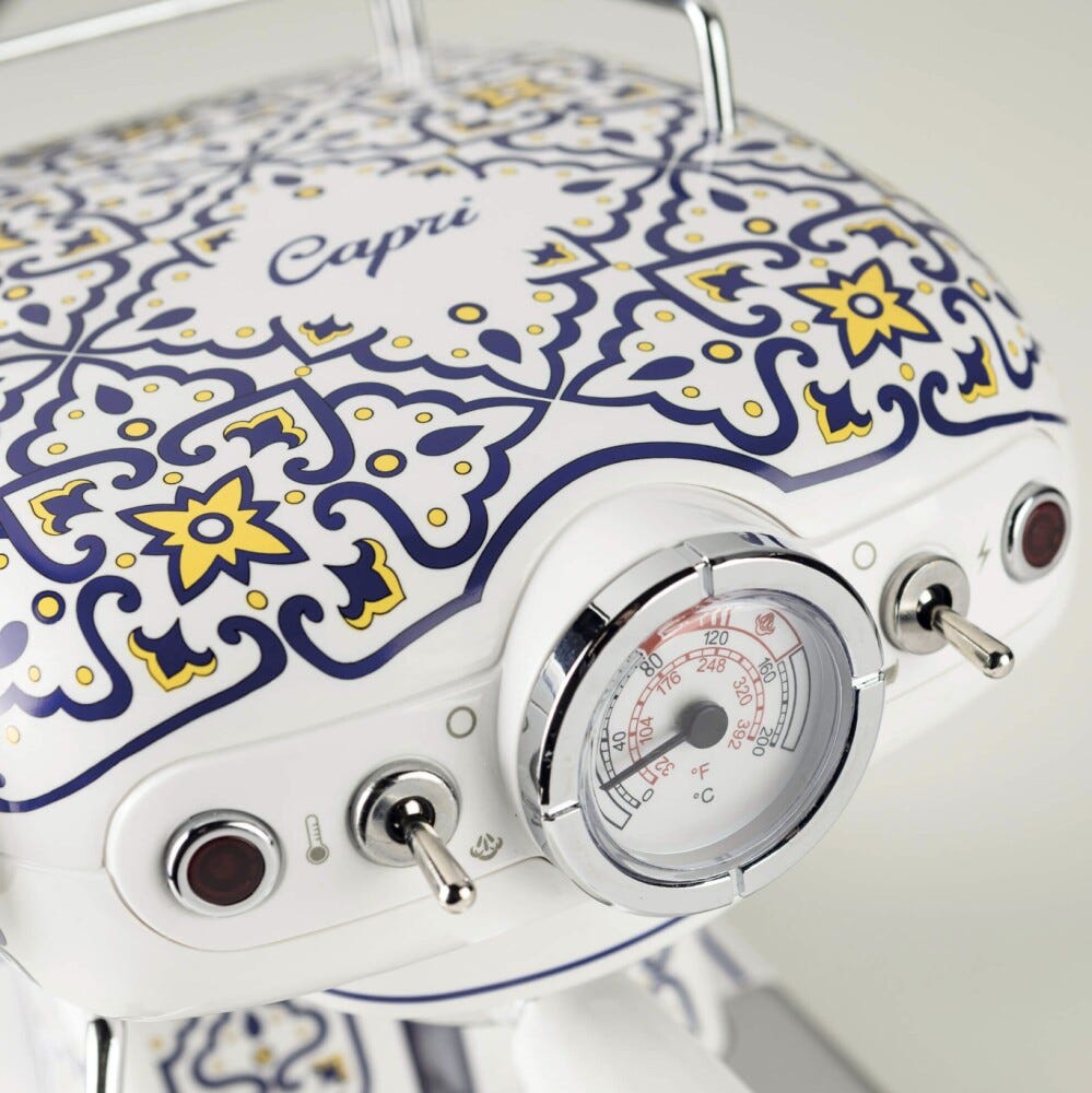 Ariete 1389/1C Capri Macchina per caffè espresso - bianco/blu