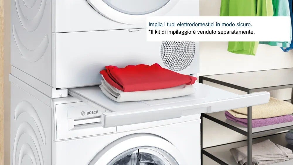 Bosch WTH83208II Serie 4 Asciugatrice cm. 60 - capacità 8 kg - bianco