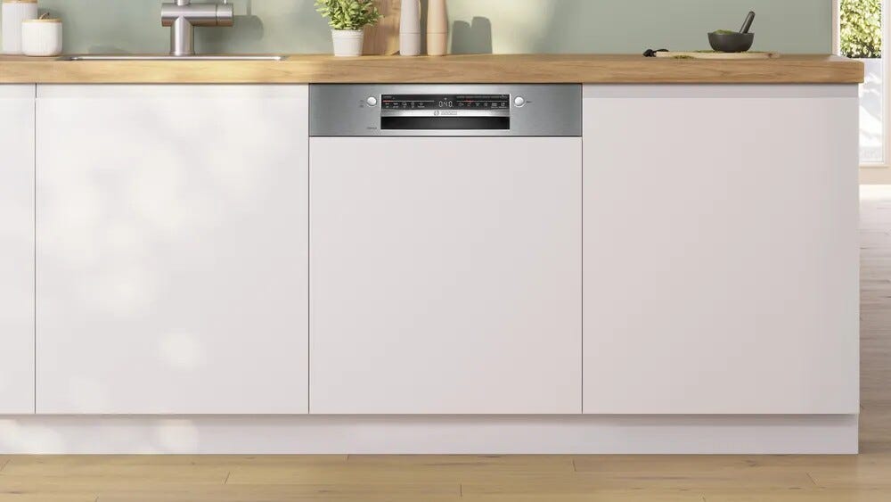 Bosch SMI2ITS09E Serie 2 Lavastoviglie integrata parziale cm. 60 - 13 coperti - frontalino inox