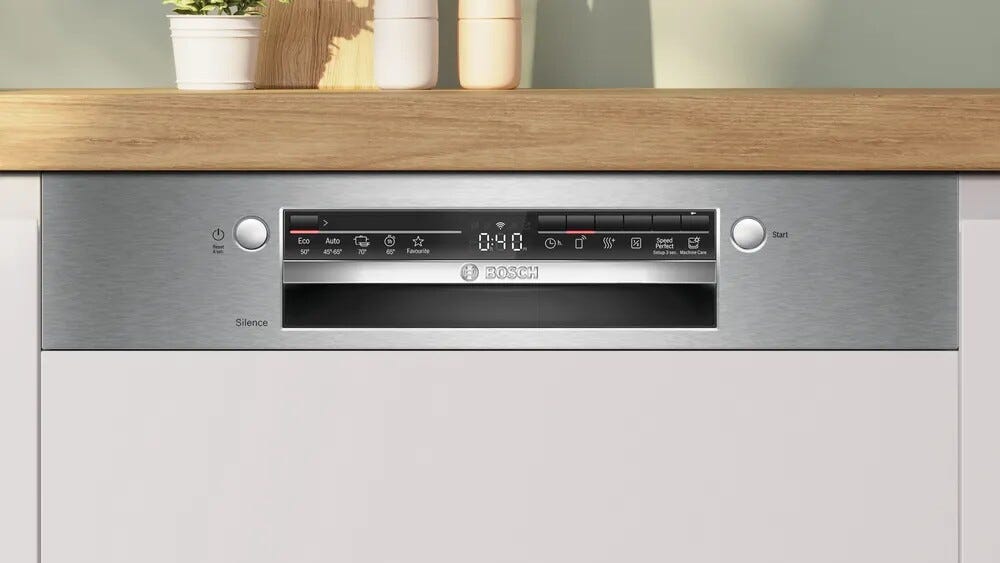 Bosch SMI2ITS09E Serie 2 Lavastoviglie integrata parziale cm. 60 - 13 coperti - frontalino inox