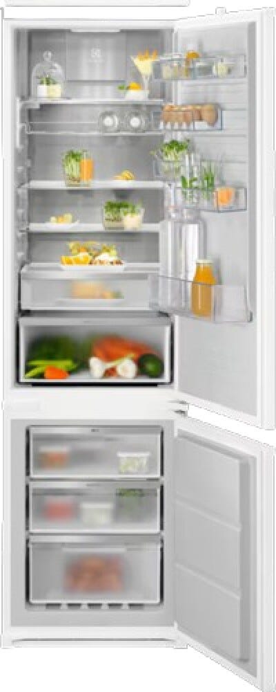 Electrolux E6MNCE19S TwinTech® No Frost 600 CustomFlex Frigorifero con congelatore ad incasso cm. 55 h. 189 - lt. 269