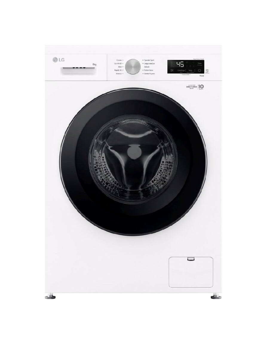 LG F4NX1008NWK Lavatrice cm. 60 - capacità 8 kg - bianco