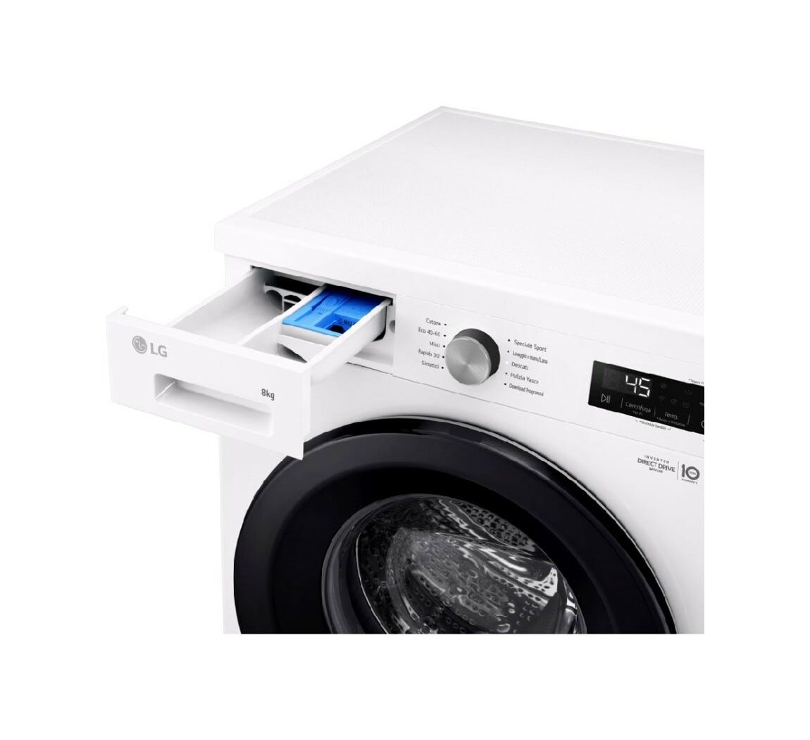 LG F4NX1008NWK Lavatrice cm. 60 - capacità 8 kg - bianco