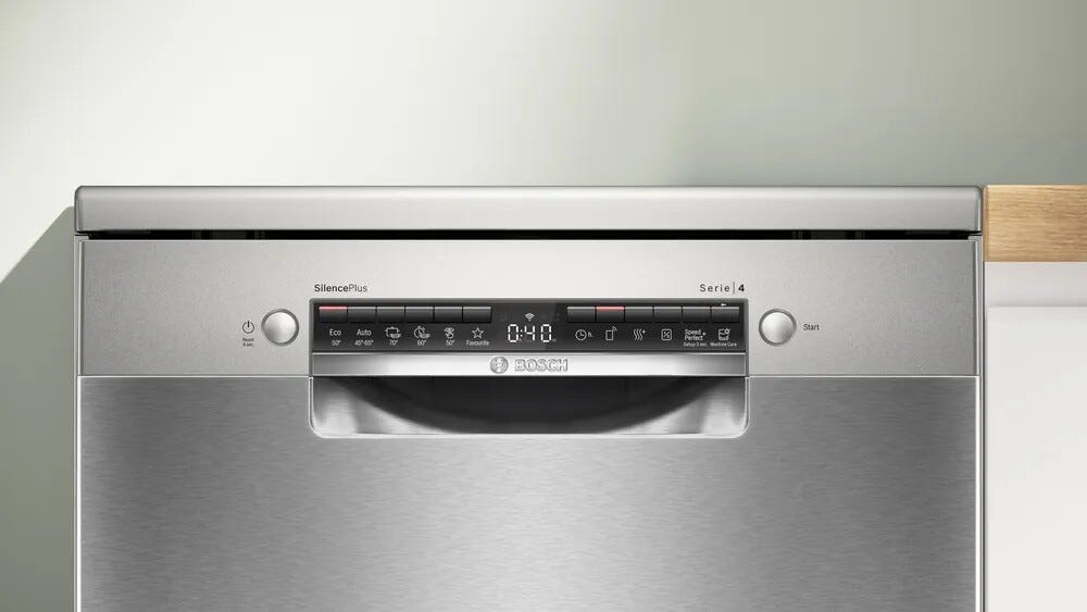 Bosch SMS4ECI27E Serie 4 Lavastoviglie a libera installazione cm. 60 - 14 coperti - inox spazzolato antimpronta