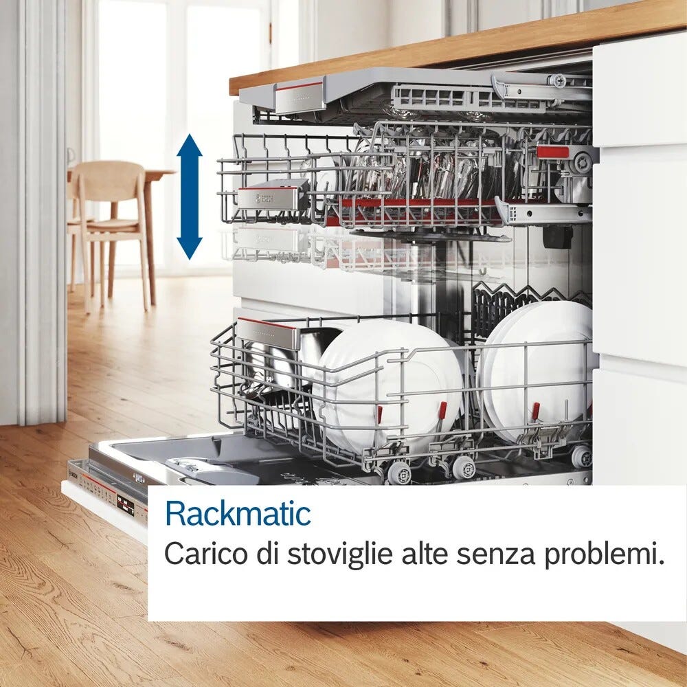 Bosch SMS4ECI27E Serie 4 Lavastoviglie a libera installazione cm. 60 - 14 coperti - inox spazzolato antimpronta