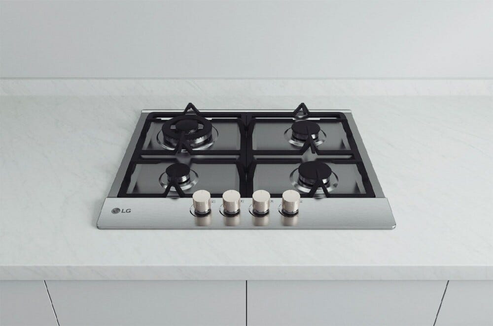 LG CBGZ2414S Piano cottura a gas cm. 60 - inox
