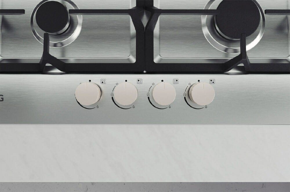 LG CBGZ2414S Piano cottura a gas cm. 60 - inox