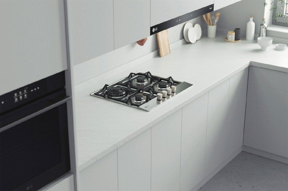 LG CBGZ2414S Piano cottura a gas cm. 60 - inox