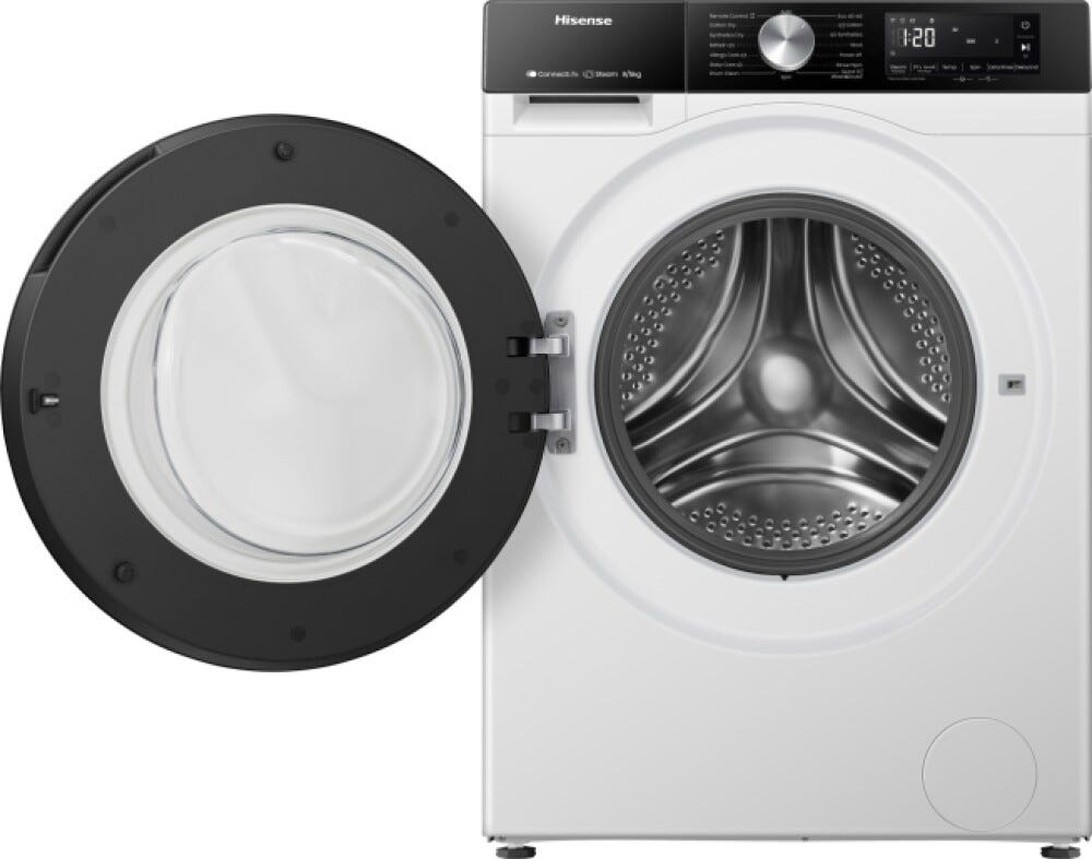 Hisense WD3S8043BW3 Lavasciuga cm. 60 - lavaggio 8 kg - asciugatura 5 kg - bianco