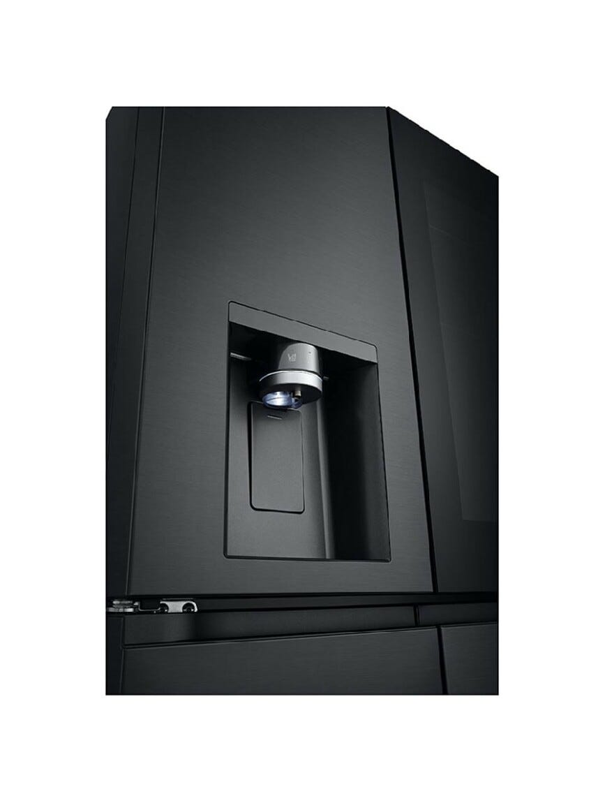 LG GMG960EVEE InstaView Frigorifero con congelatore side by side - cm. 91 h. 179 - lt. 638 - nero