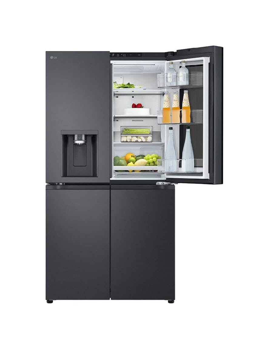 LG GMG960EVEE InstaView Frigorifero con congelatore side by side - cm. 91 h. 179 - lt. 638 - nero