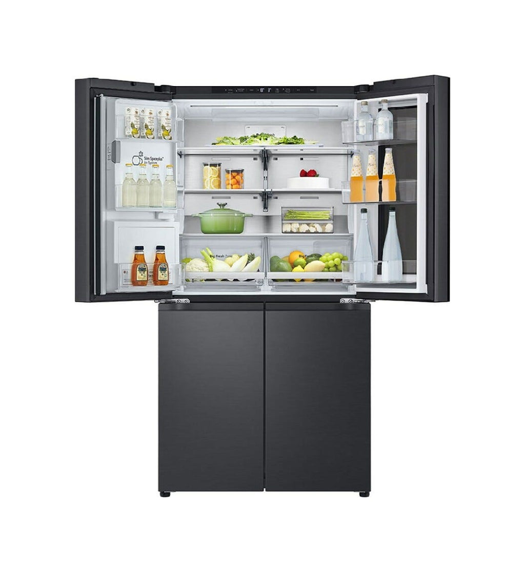 LG GMG960EVEE InstaView Frigorifero con congelatore side by side - cm. 91 h. 179 - lt. 638 - nero