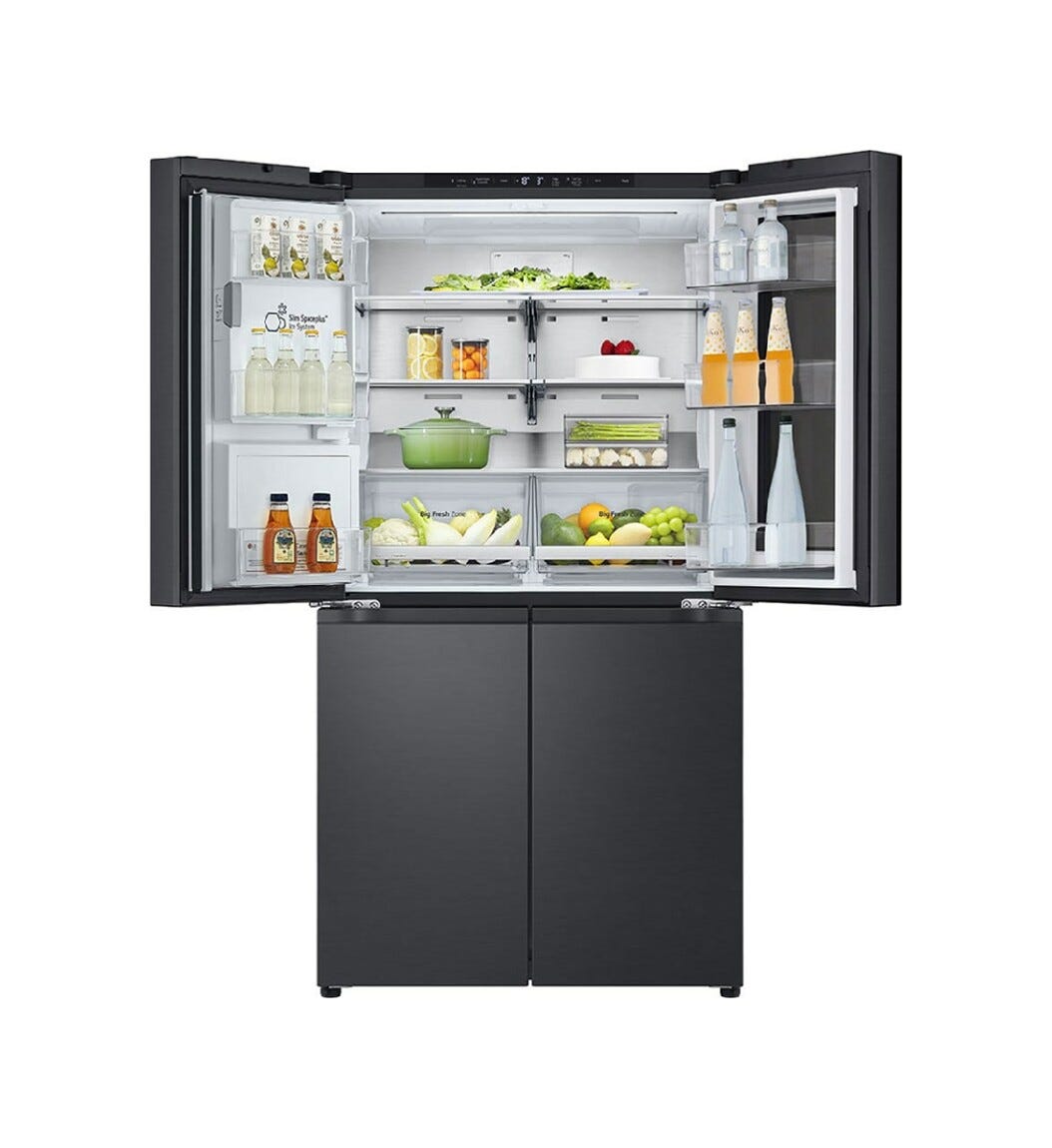LG GMG960EVEE InstaView Frigorifero con congelatore side by side - cm. 91 h. 179 - lt. 638 - nero