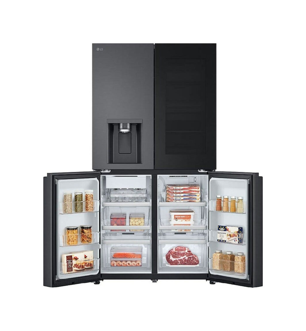 LG GMG960EVEE InstaView Frigorifero con congelatore side by side - cm. 91 h. 179 - lt. 638 - nero