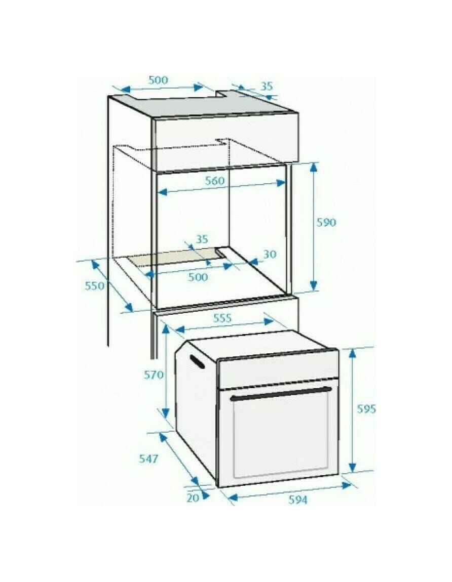 Beko BBIS13300XMPE b300 Forno elettrico termoventilato cm. 60 - inox/nero