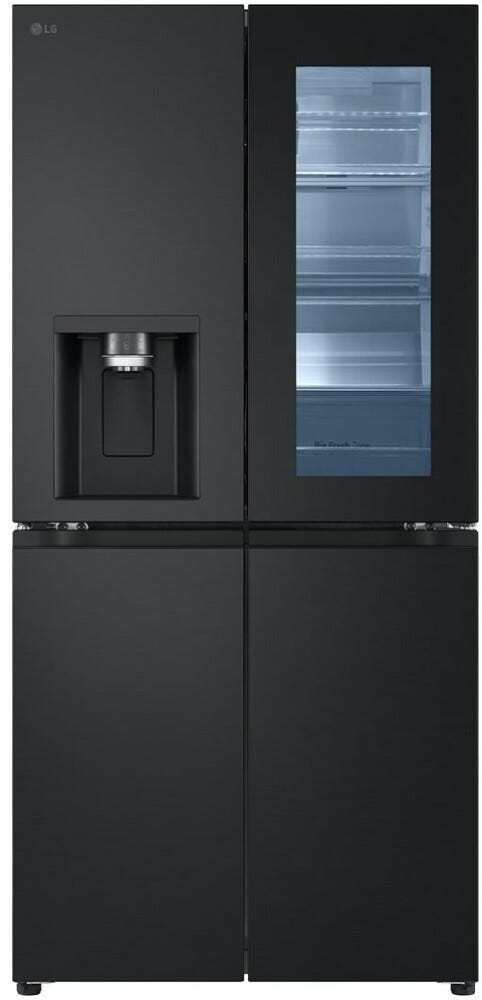 LG GMG861EPAE InstaView Frigorifero con congelatore side by side - cm. 84 h. 179 - lt. 638 - nero