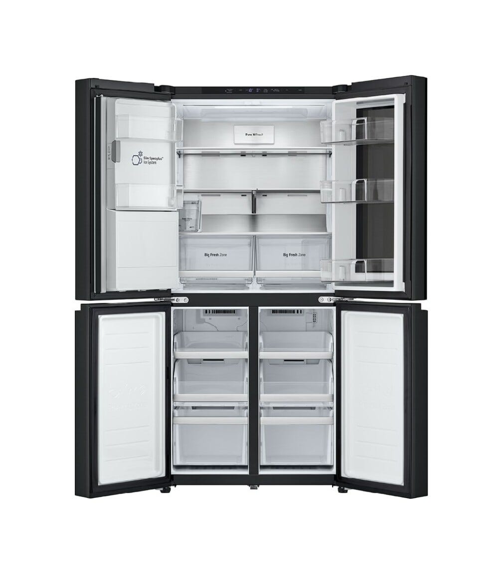 LG GMG861EPAE InstaView Frigorifero con congelatore side by side - cm. 84 h. 179 - lt. 638 - nero
