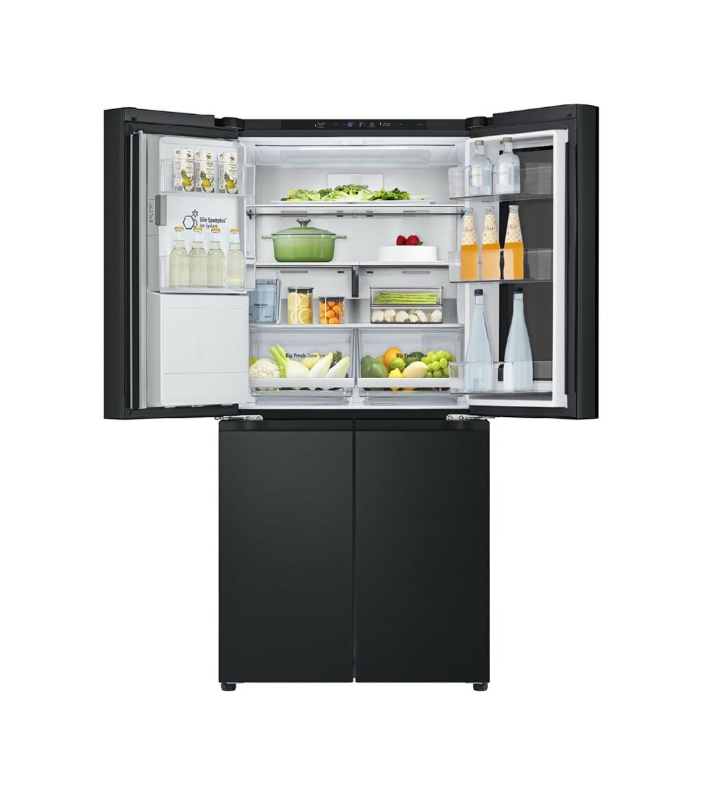 LG GMG861EPAE InstaView Frigorifero con congelatore side by side - cm. 84 h. 179 - lt. 638 - nero