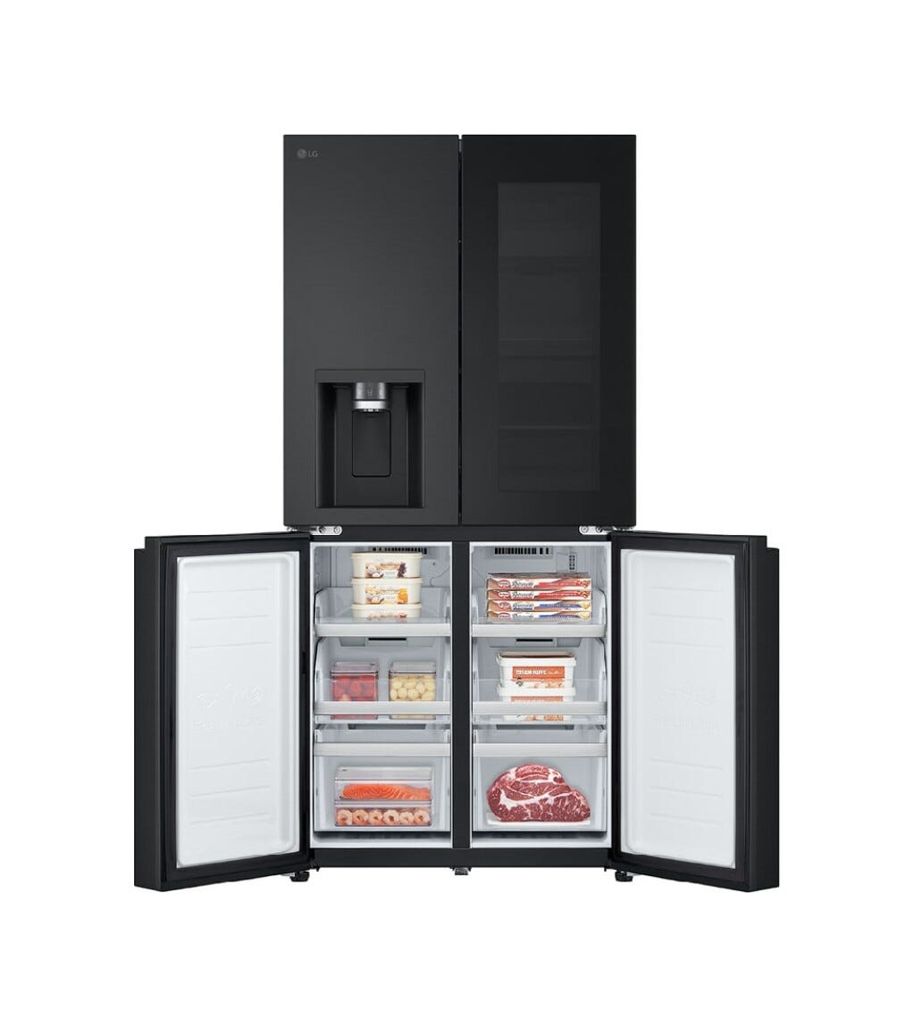 LG GMG861EPAE InstaView Frigorifero con congelatore side by side - cm. 84 h. 179 - lt. 638 - nero