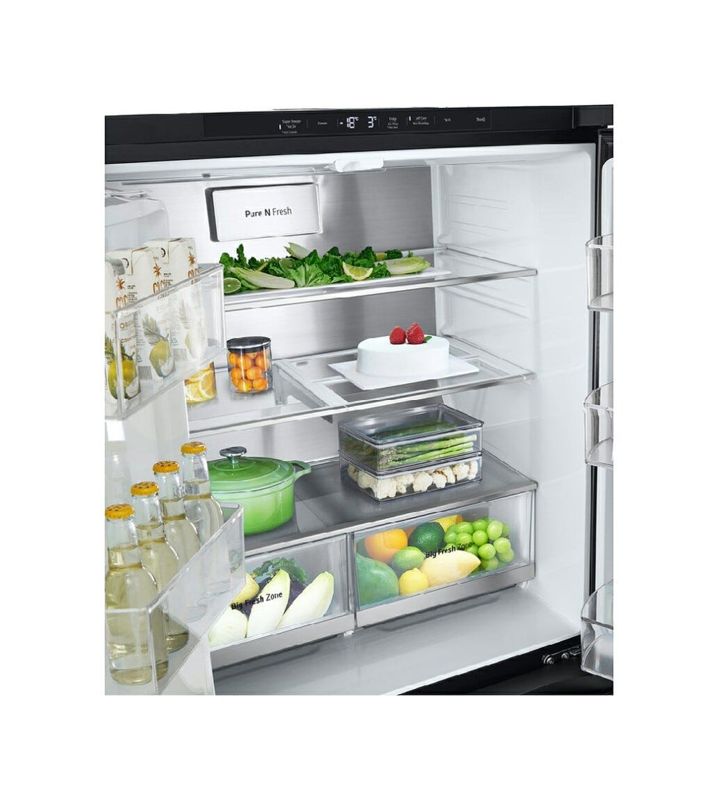 LG GMG861EPAE InstaView Frigorifero con congelatore side by side - cm. 84 h. 179 - lt. 638 - nero