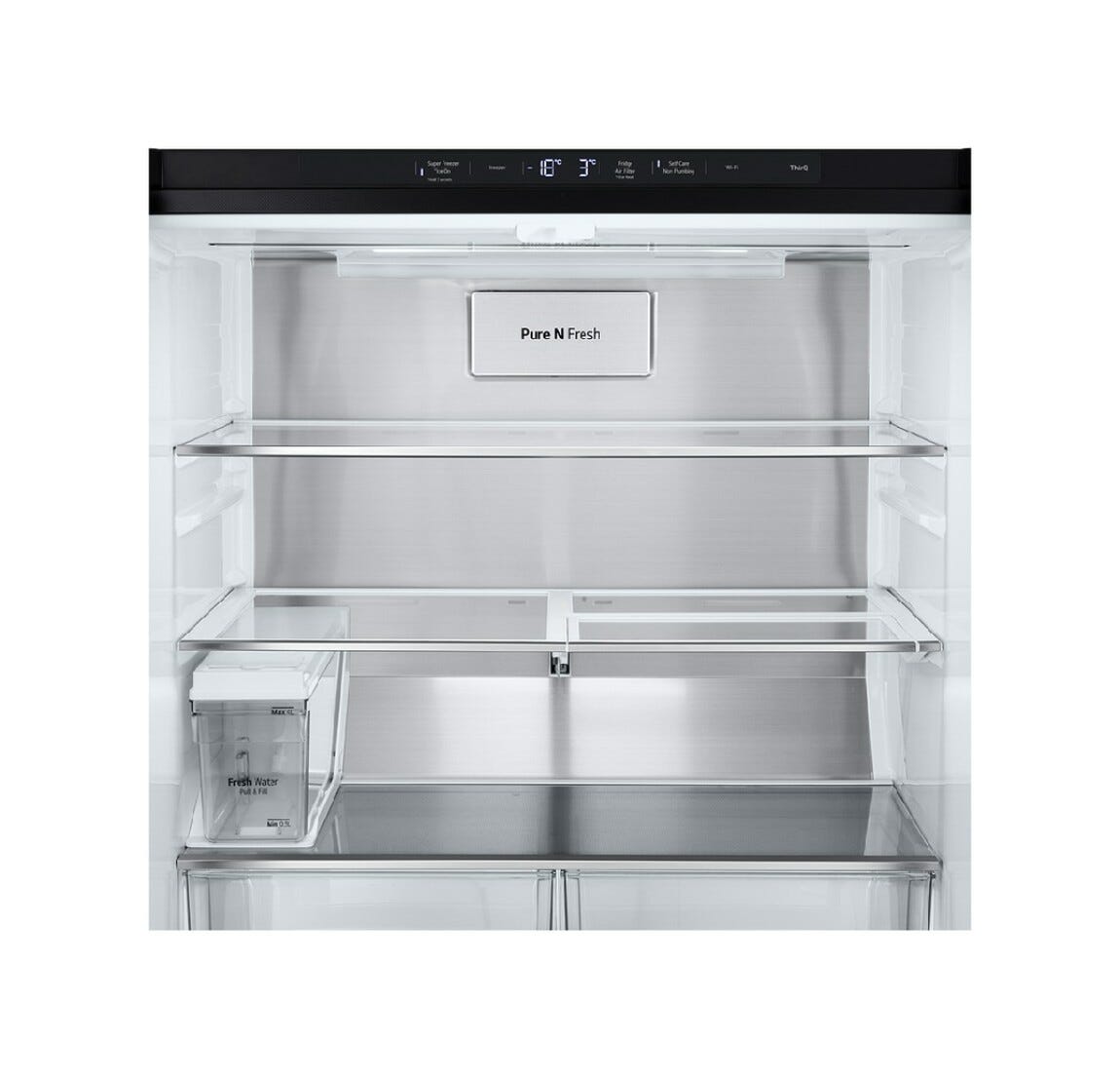 LG GMG861EPAE InstaView Frigorifero con congelatore side by side - cm. 84 h. 179 - lt. 638 - nero