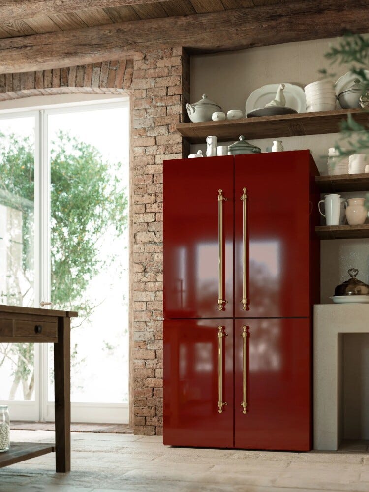 ILVE R91NCD Nostalgie Frigorifero con congelatore 4 porte cm. 9, lt. 539