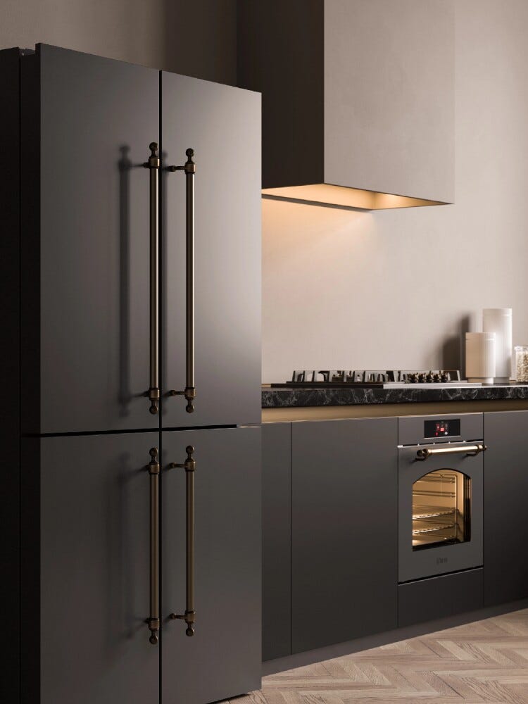 ILVE R91NCD Nostalgie Frigorifero con congelatore 4 porte cm. 9, lt. 539
