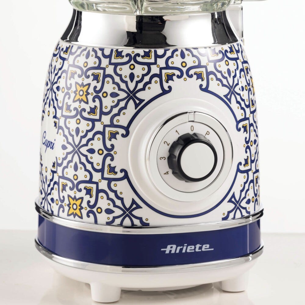 Ariete 0583/0C Capri Frullatore con tazza in vetro - bianco/blu