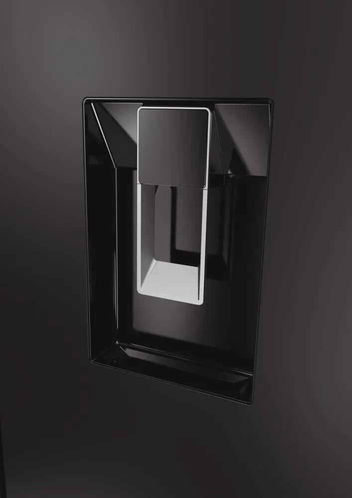 Haier HCR7818DWPT Cube 83 Serie 7 Frigorifero con congelatore side by side - cm. 83 h 182 - lt. 467 - nero ardesia