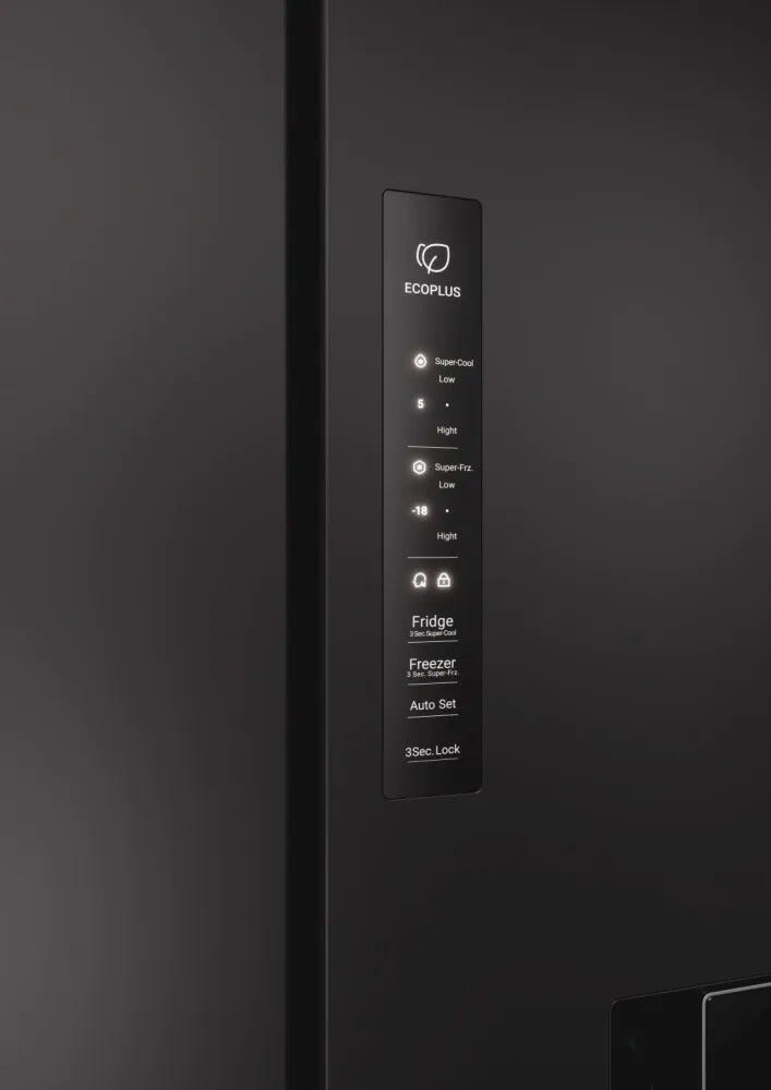 Haier HCR7818DWPT Cube 83 Serie 7 Frigorifero con congelatore side by side - cm. 83 h 182 - lt. 467 - nero ardesia