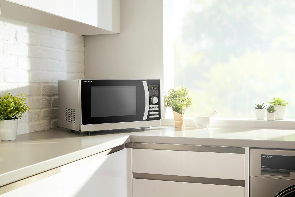 Sharp R843INW Forno microonde cm. 51 - inox/nero
